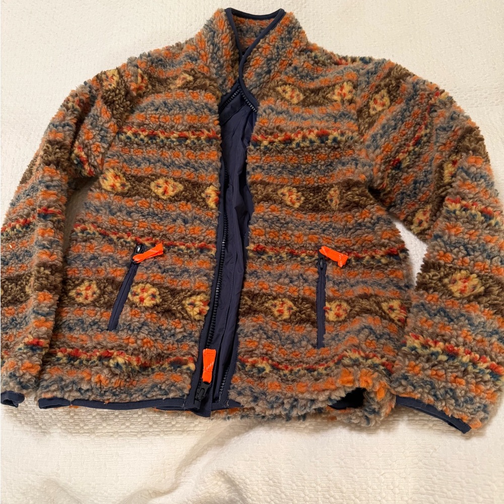 J. Crew Kids sherpa Multicolor Jacket